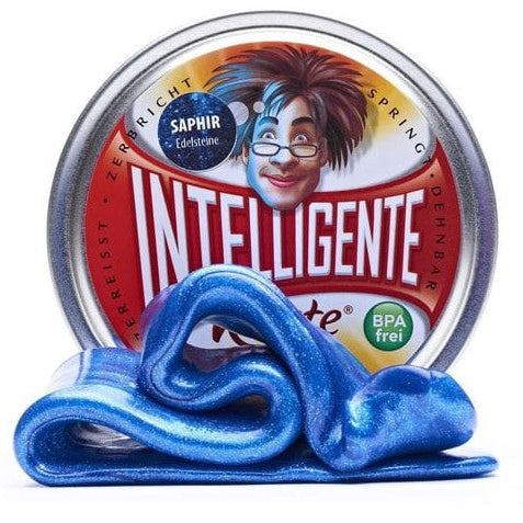 Intelligente Klei blauw, saphir – niet-plakkerige, elastische sensorische klei.