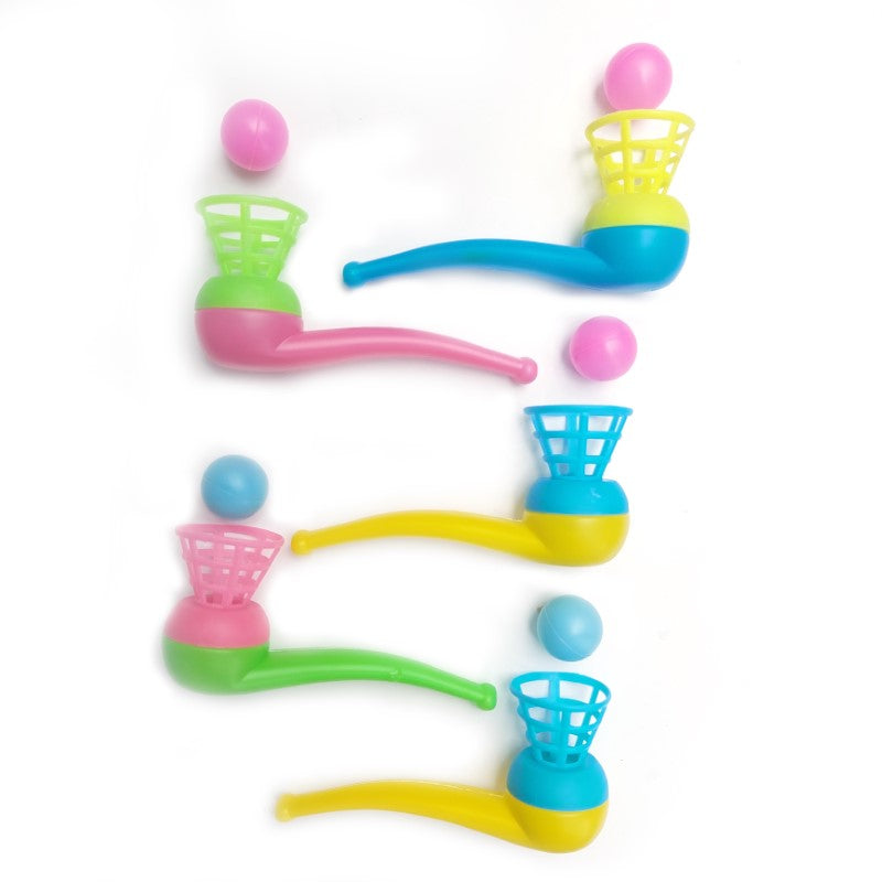 blaasballen mini, 5 stuks, partypak, logopedie pijp, blaasspel, motoriekspeelgoed