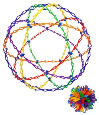 Toys42Hands Hoberman sphere ringen reuze
