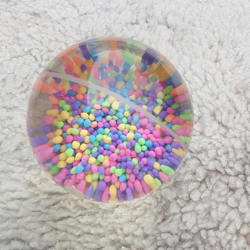 JToys Reuze waterbal kogeltjes, sensorische visuelle effect, grote stuiterbal,