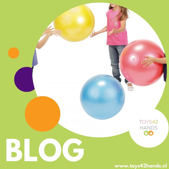 Kids blij, mama/therapeut blij: een bal voor binnen!