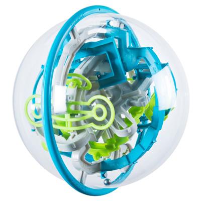 groen, blauwe, grijze perplexus rebell, labyrinth, maze in balvorm