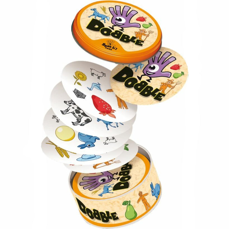 reactie spel dobble, boerderij