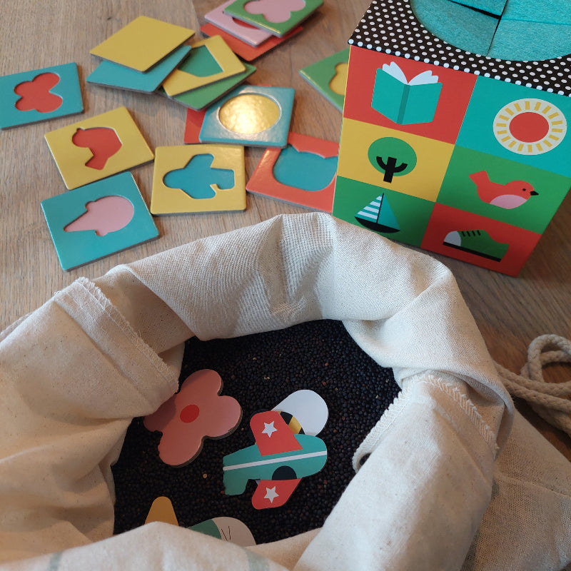 speelsuggesties van voelmemory in therapie koolzaad, kindertheraptie, kinderrheuma