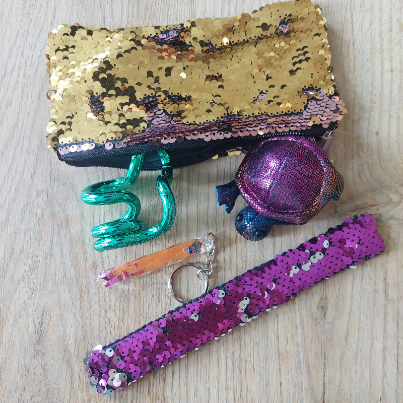 Glitter fidget etui