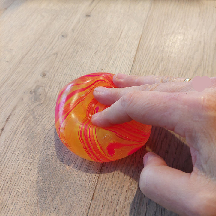 plat gedrukte needoh nice cube oranje, fidget toys