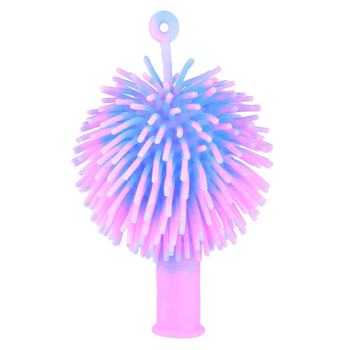 logopedie ballon met groot mondstuk, puffer boksballon roze blauw