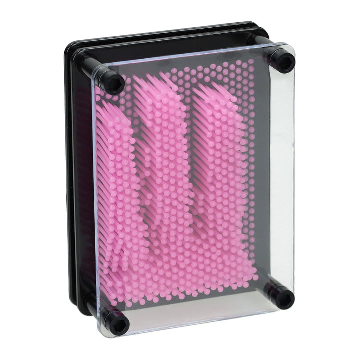 pin art roze met drie vingers, pinpression, sensoriek materiaal speelgoed
