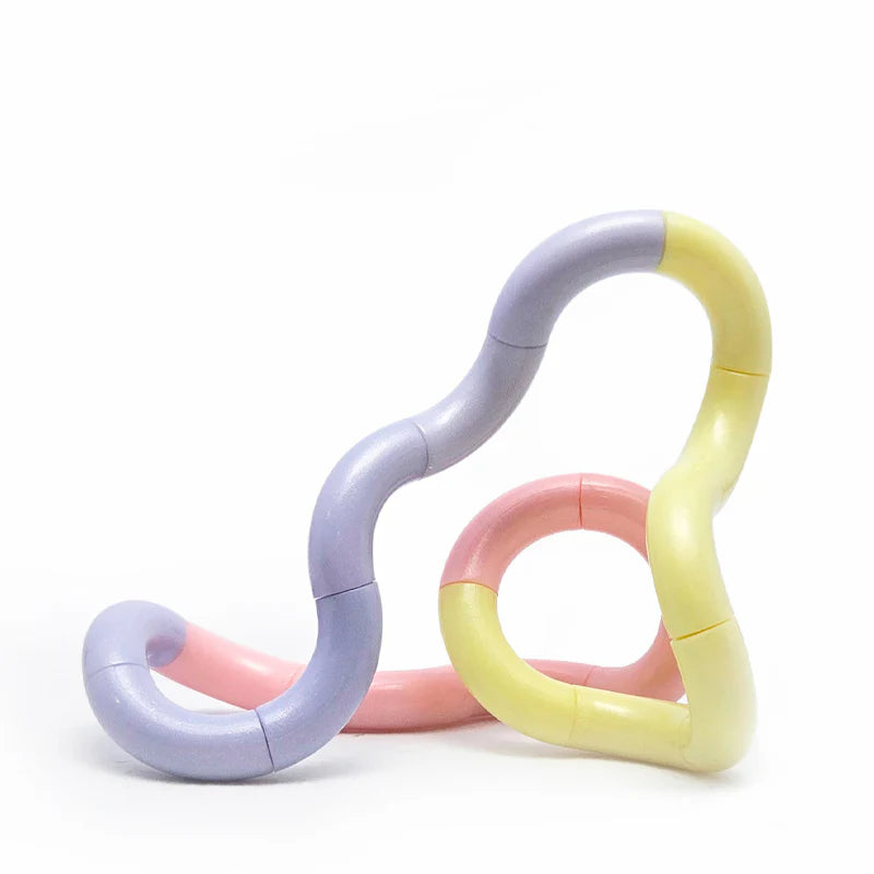 Tangle-Wolken pink lila gelb