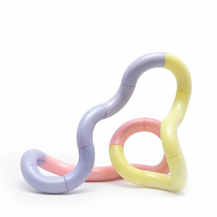 Tangle-Wolken pink lila gelb