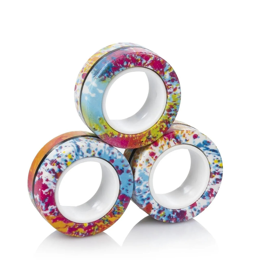 Magnetische Fidget-Ringe – Paint Splash Edition