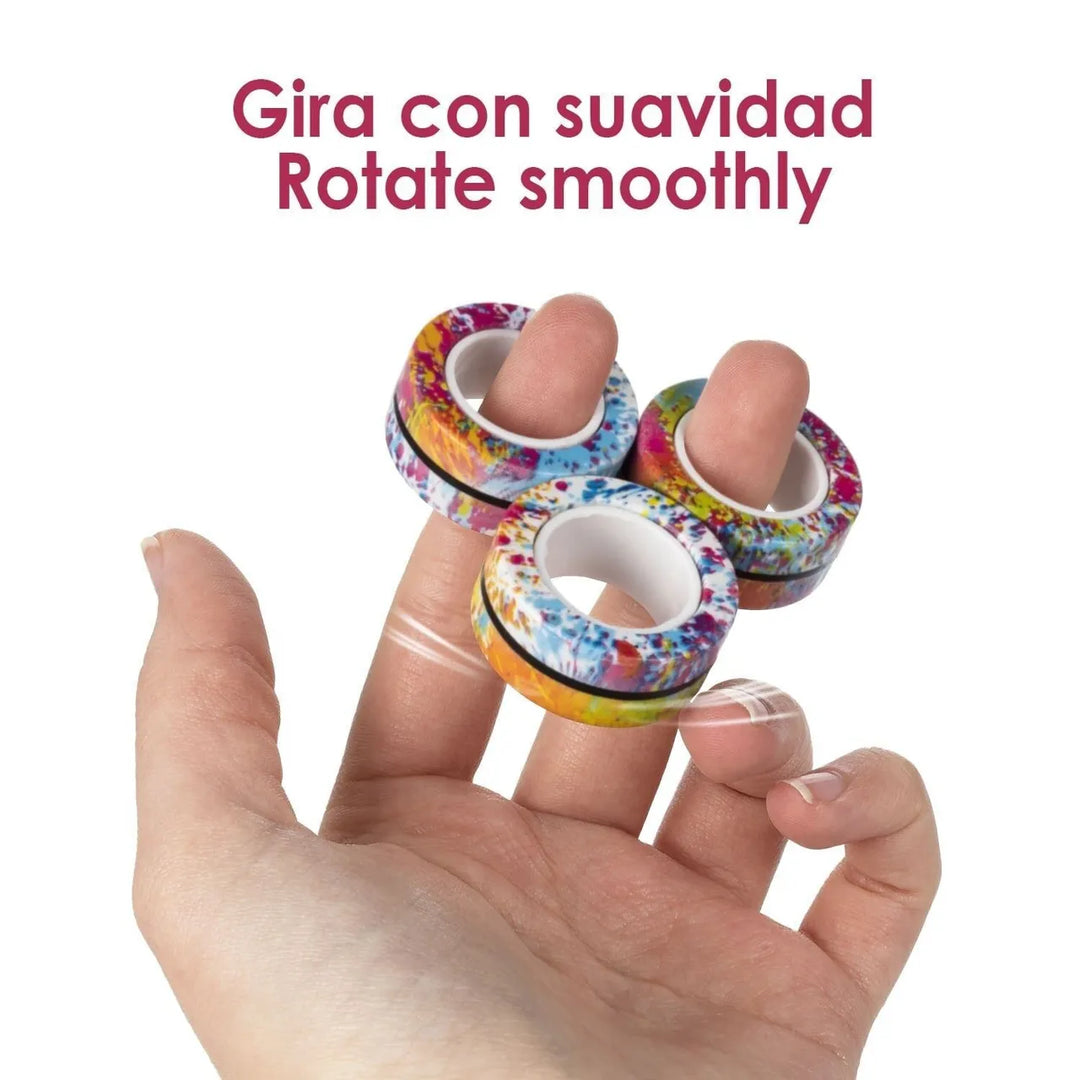Magnetische Fidget-Ringe – Paint Splash Edition