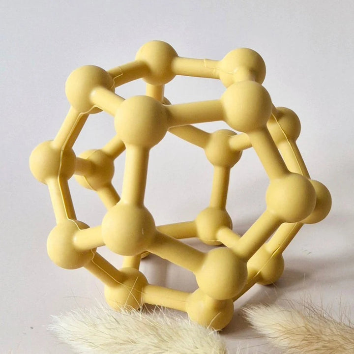 motoriekbal met noppen, siliconen bal, babybal, grijpbal, grijpspeelgoed, licht en zacht, motoriekspeelgoed