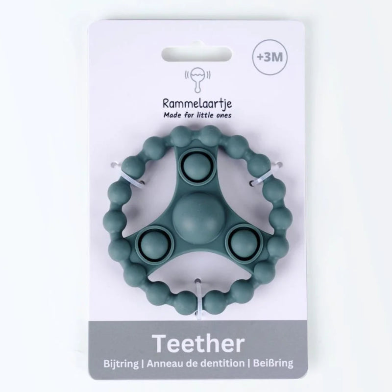 Siliconen pop-it bijtring , ideaal voor jonge kinderen babys, dun en licht, vasthouden en indrukken