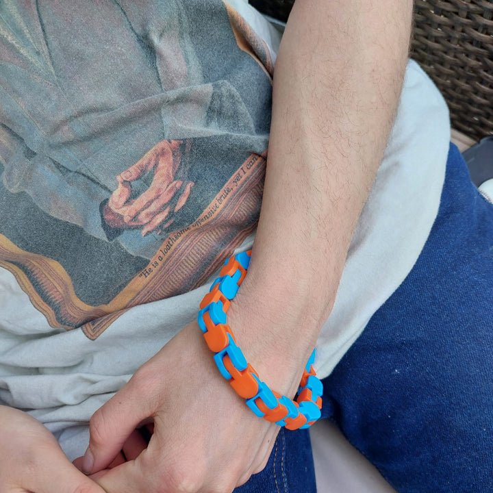 unendlichen schlange, fidget slang, armband, schakel , friemelspeelgoed, fijne motoriek