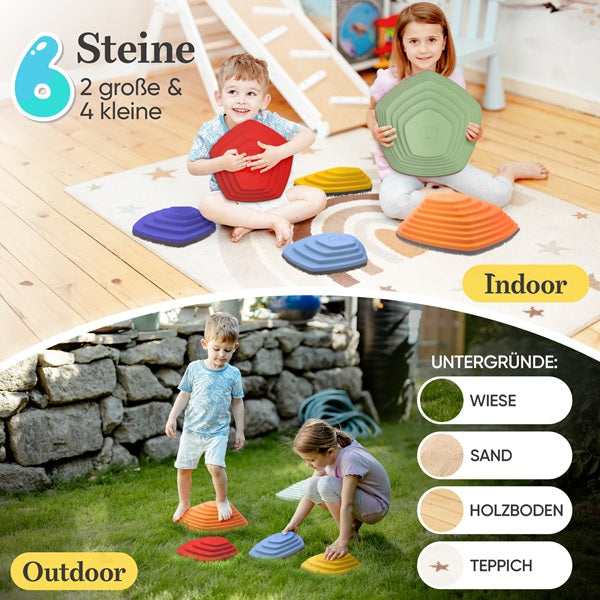 Stapel balansstenen 6 stuks