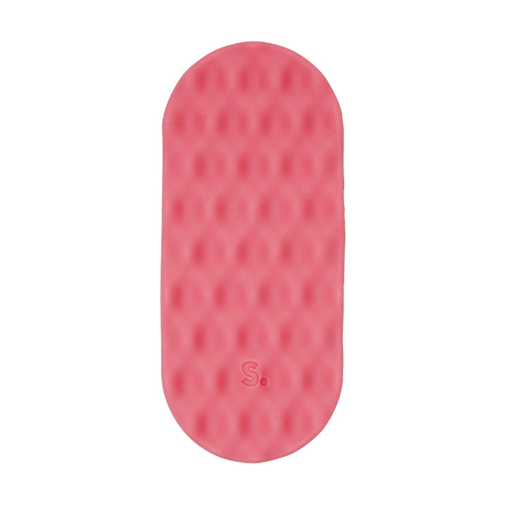 oranje silicone sticker, fidget sticker, sticker met structuur en relief, stille fidget sticker