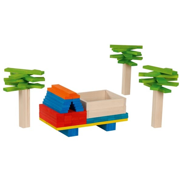 Bouwplankjes kleurrijk