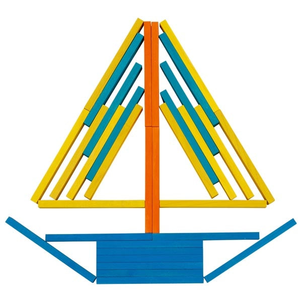 Bouwplankjes kleurrijk