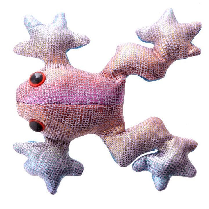 mini regenboog zanddier, zanddier kikker, sensoriekmateriaal, roze kikker met lichtblauw