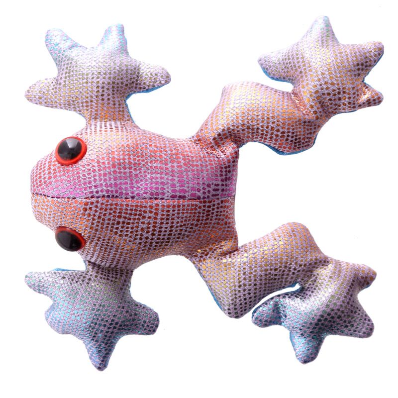 mini regenboog zanddier, zanddier kikker, sensoriekmateriaal, roze kikker met lichtblauw