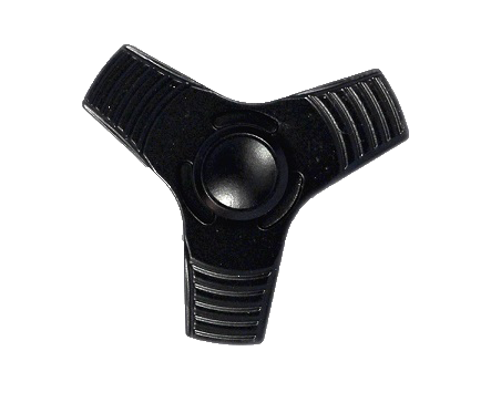 aluinium fidget spinner zwart