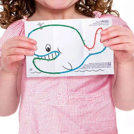 werkblad uit het kleine uit deel zakje van wikki stix, fijne motoriek materiaal