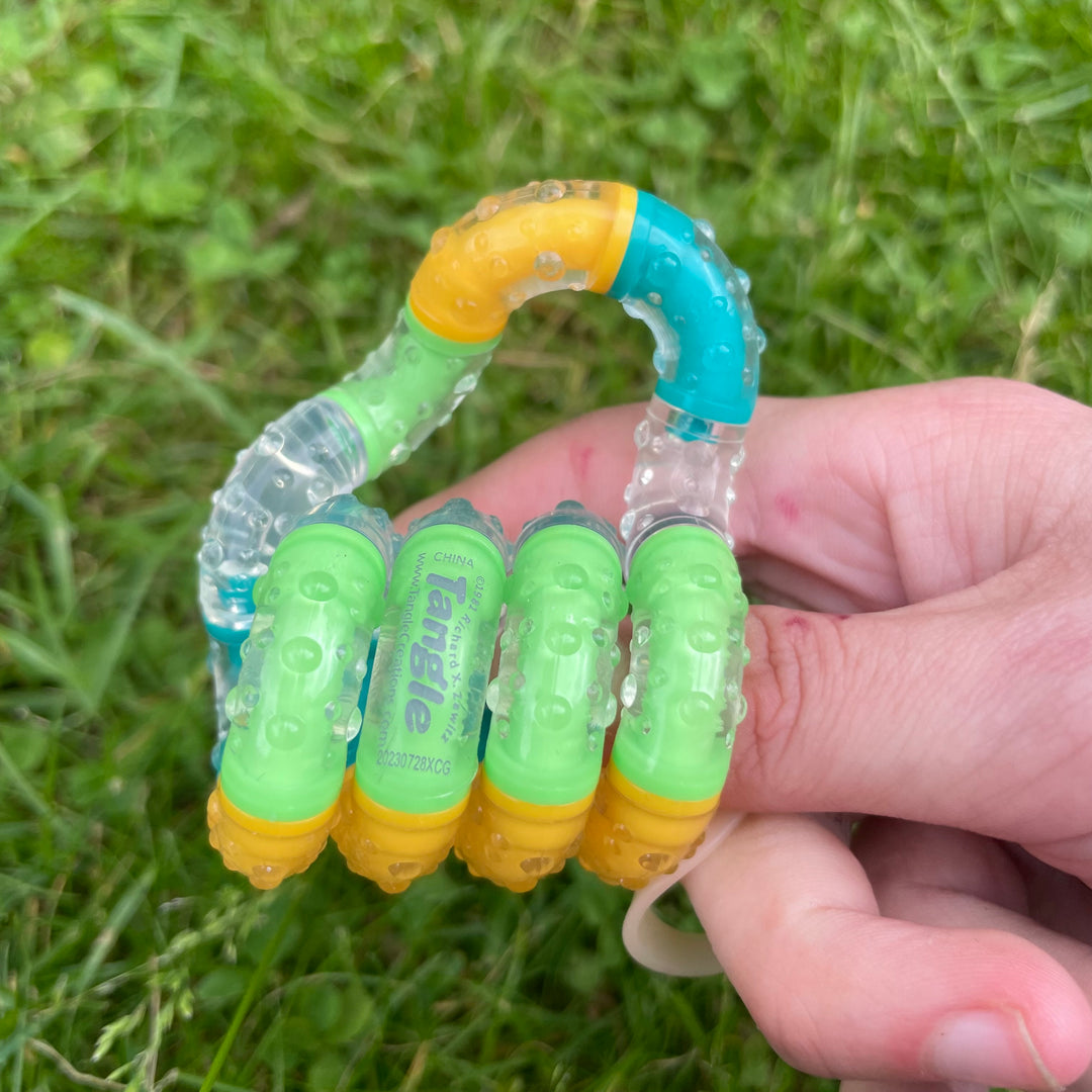 Therapytangle groß gelb-grün