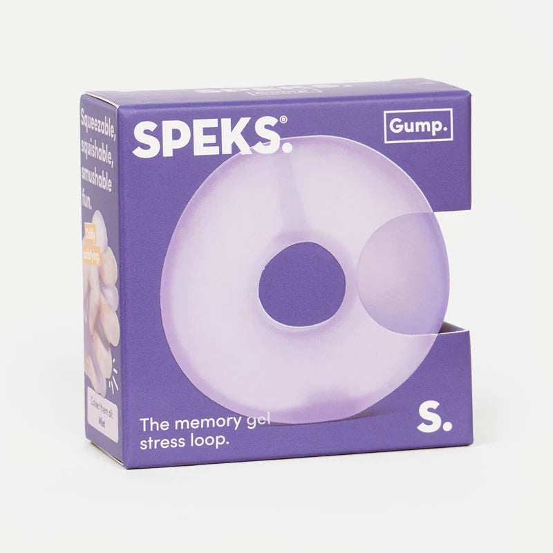 lila speks gump loop original, antistress fidget für erwachsene, fidgetspielzeug anti stress ball