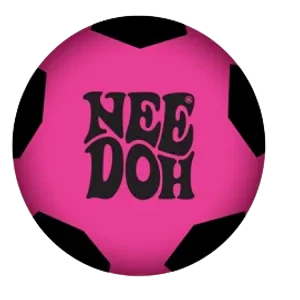 losse needoh hot shots football bal in roze kleur, pinke fidget voetbal, needoh voetbal