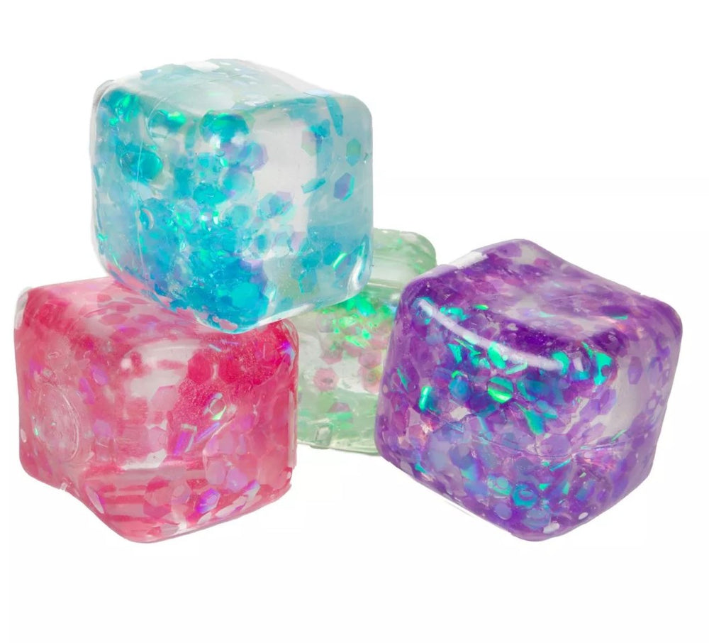 set van vier kleuren, slow rise fidget cubes