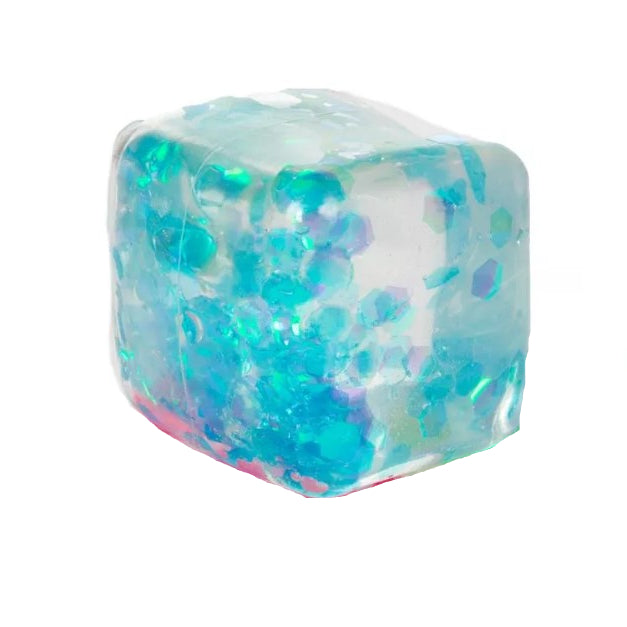 slow rise figet kubus met confetti glitter