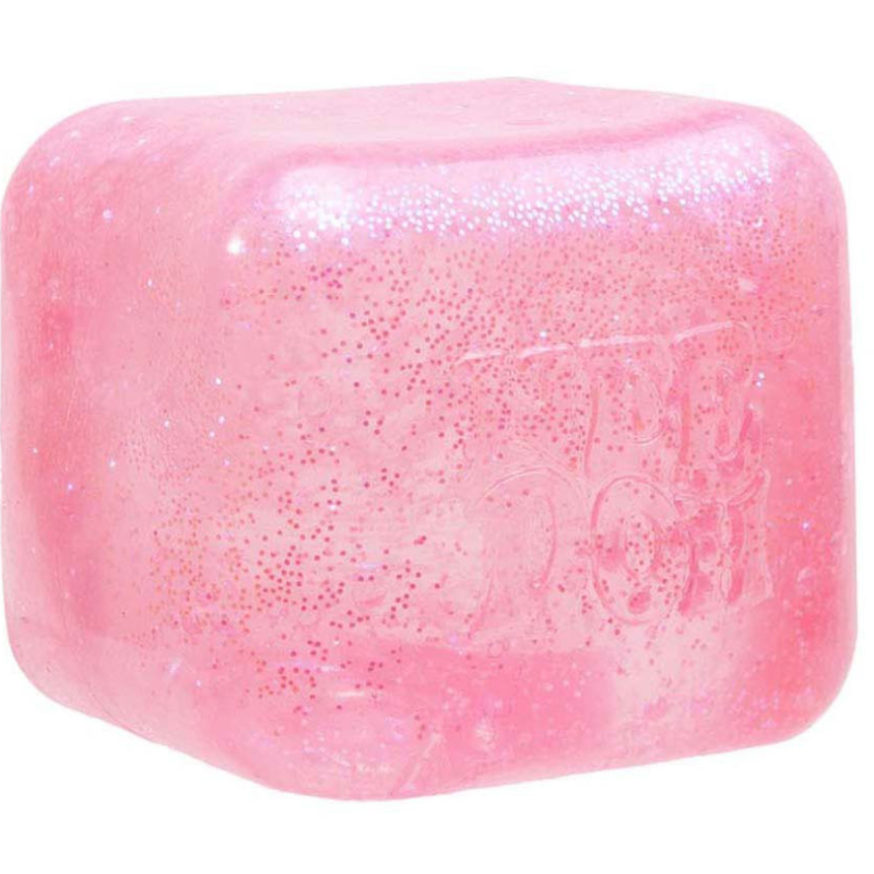 Needoh squishy kubus roze , antistress bal in kubus vorm, fidget toy adhd, autisme