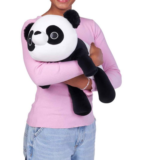 zuru hug a lumps panda op arm van meisjes, sensorische verzwaarde knuffel