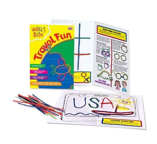 travel fun van wikki stix, reisspel, motoriekspel, knutselen, herbruikbaar