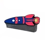 schaarmagneet van hungry cutter, raket schaar magneet, fijne motoriek, leren knippen