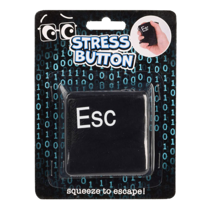 stress button, anti stress bal in vorm van een esc button