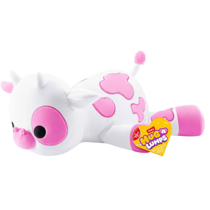 verzwaringsknuffel koe Hug-A-Lumps 1,5 kg wit met roze vlekken