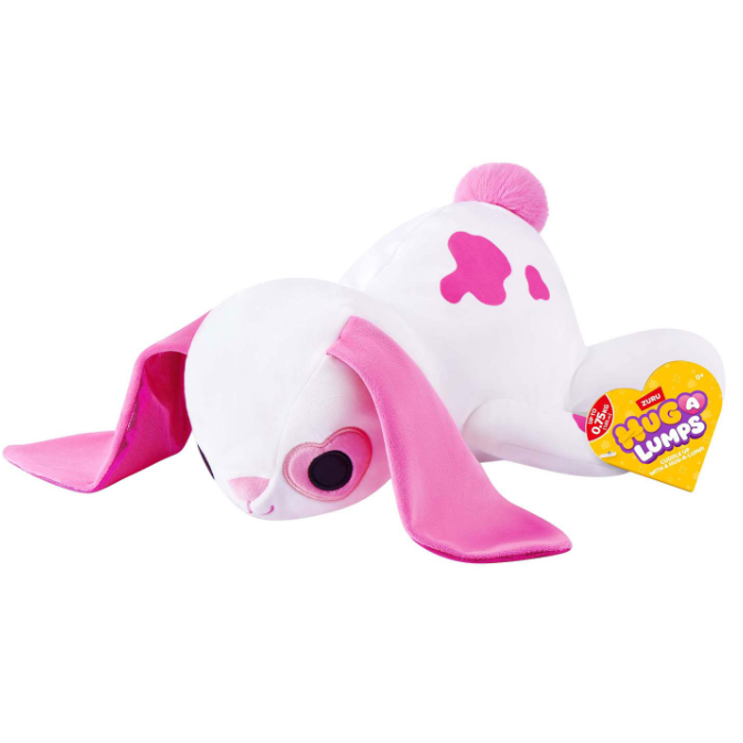 verzwaringsknuffel konijn Hug-A-Lumps 0,75 kg wit met roze oren