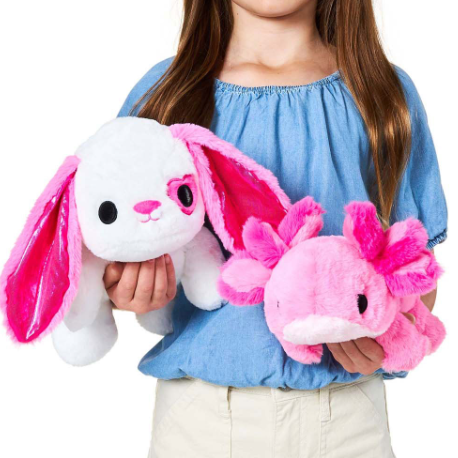 kind met verzwaringsknuffel axolotl 0,75kg, 750g si materiaal