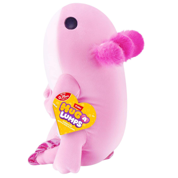 Hug-A-Lumps axolotl knuffel 0,75 kg met lichte verzwarende werking