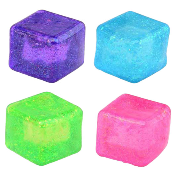vier kleuren slow rise antistress kubus, motoriek fidget
