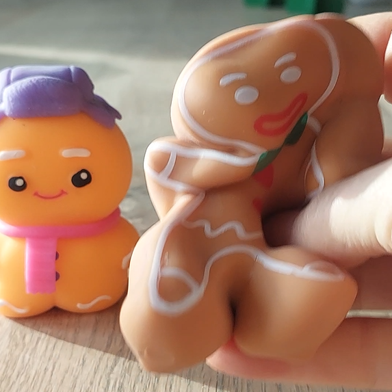 gingerbread man knijp figuur, fidget, antistress