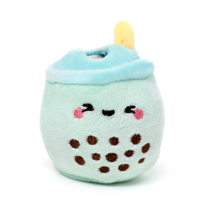 Queasy Squeezies bubble tea knijpknuffel van zachte pluche, met gezicht, fidget speelgoed