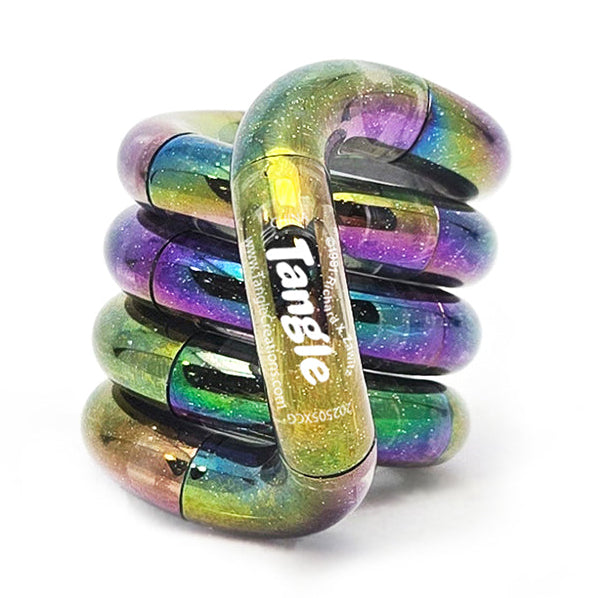 tangle gem zwart regenboog kleuren, nieuwe tangle