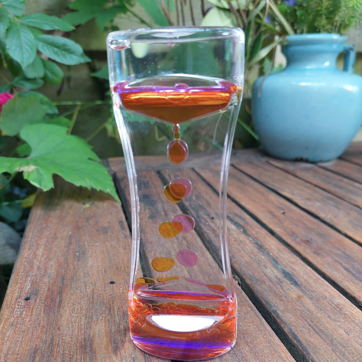 liquid lavaloper, motion olie zandloper, sensoriek materiaal, autisme, adhd