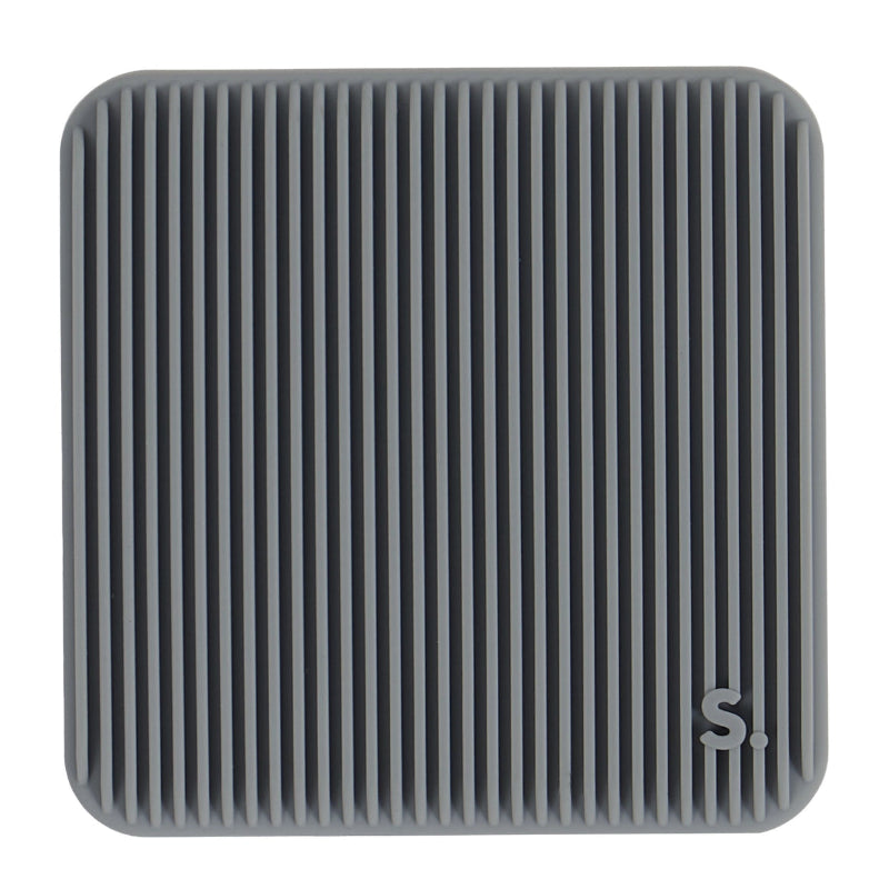 Speks Slabs Square sensorisch materiaal voor tactiele stimulatie, grijs met voelbare strepen, 