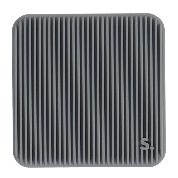 Speks Slabs Square sensorisch materiaal voor tactiele stimulatie, grijs met voelbare strepen, 