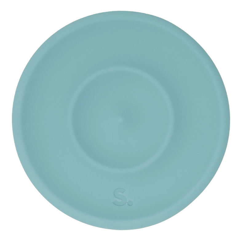 Speks Slab Round als stille fidget, licht blauw met path, stille fidget si materiaal
