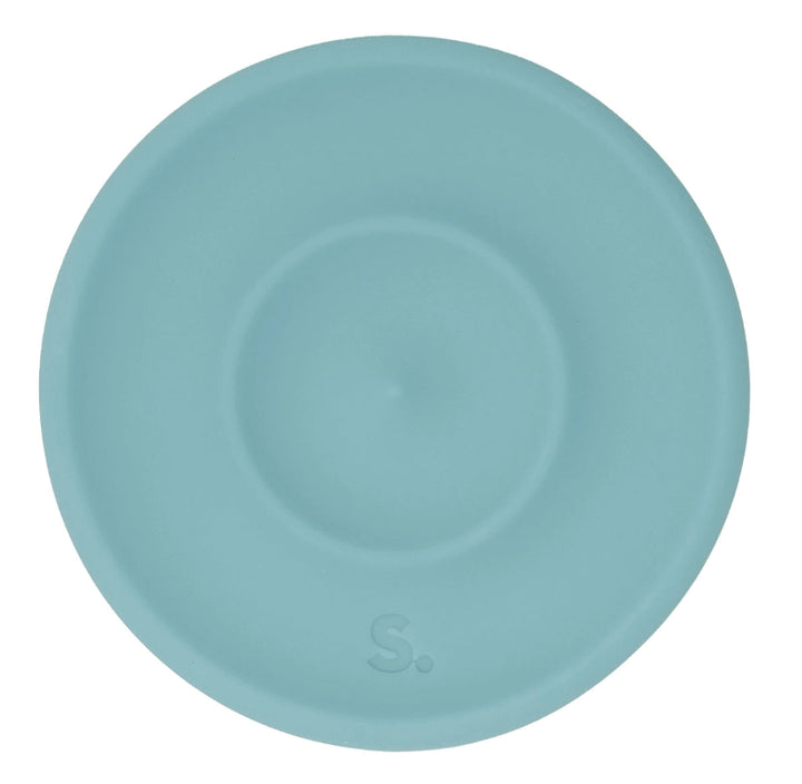 Speks Slab Round als stille fidget, licht blauw met path, stille fidget si materiaal